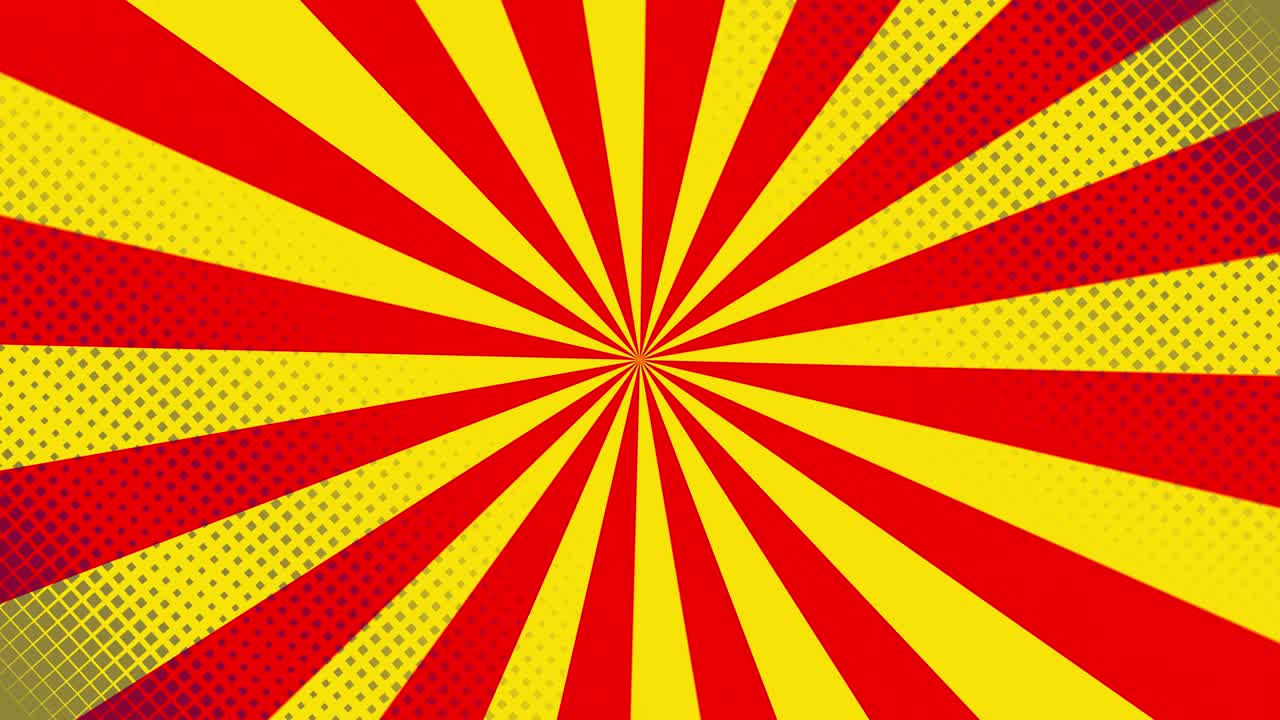 Sfondo pop art con pois e linee di velocità