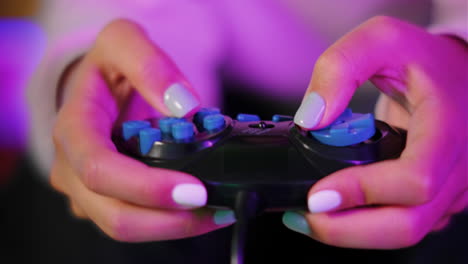 woman playing video game