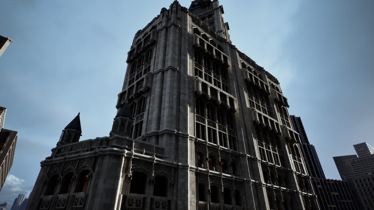 현대 도시 의 높은 마천루