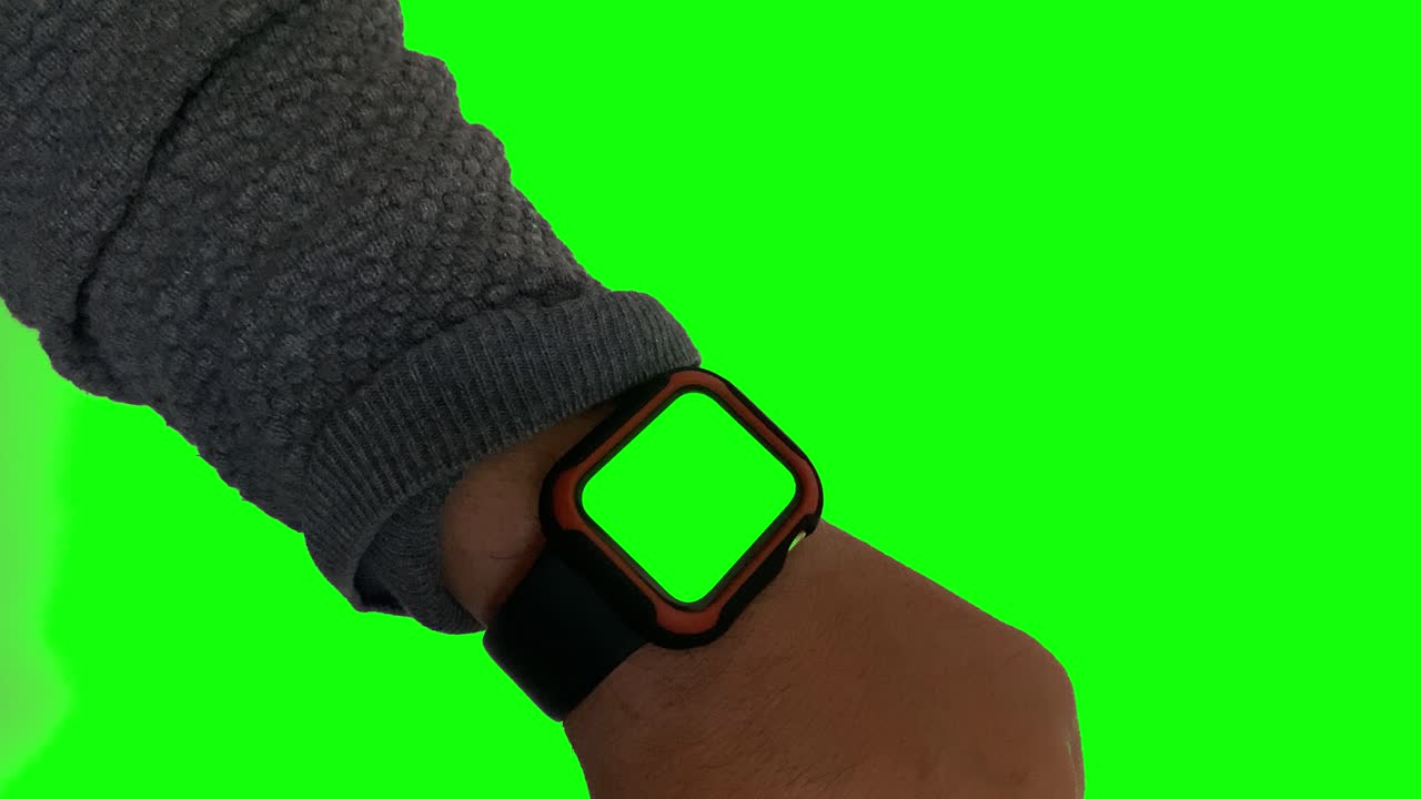 Premium stock video - Smart watch with green screen or mock-up chroma ...