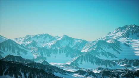 snow covered beautiful mountain peaks