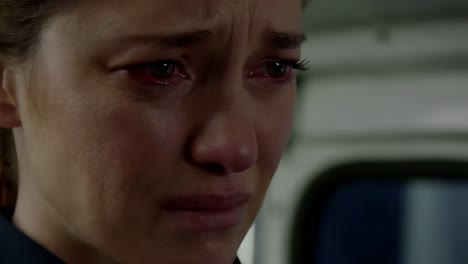 woman crying