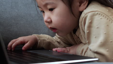 Close-up-view-of-asian-baby