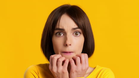 woman looking worried and stressed
