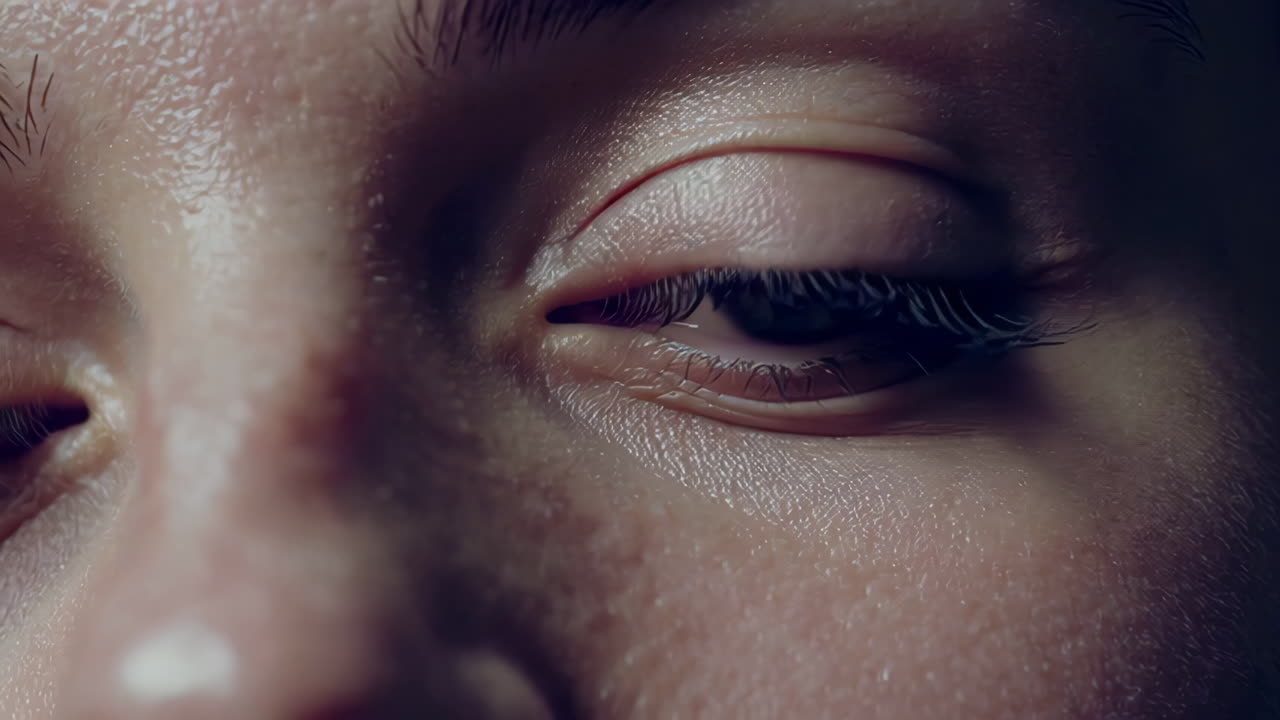 Close-up of woman's eyes