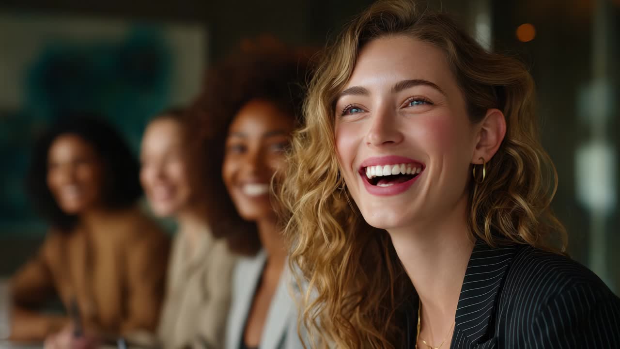 Un team diversificato e di successo di donne d'affari
