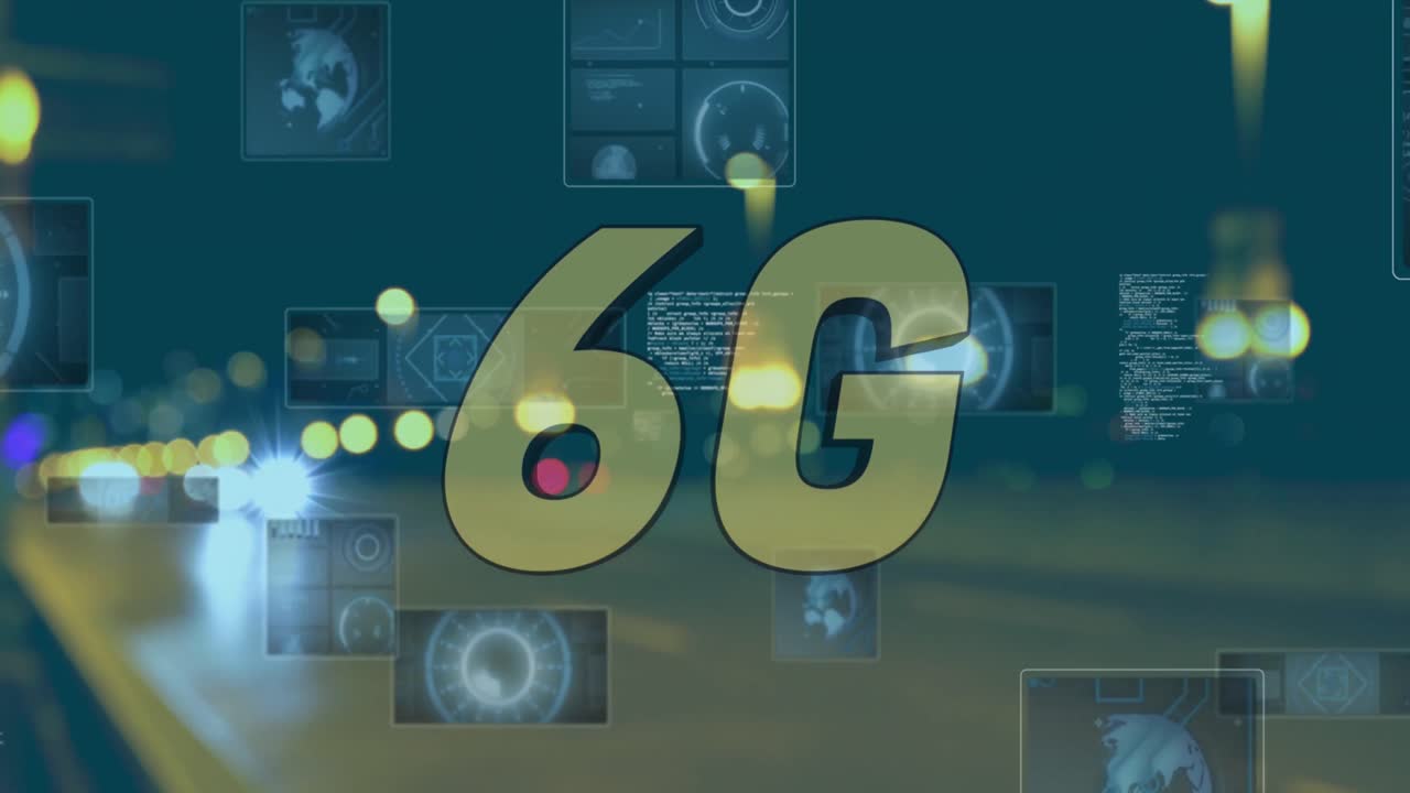 6g 텍스트의 애니메이션, 데이터 처리 및 스 ⁇  스캐닝 스크린에서 초점이 맞지 않는 도로 교통