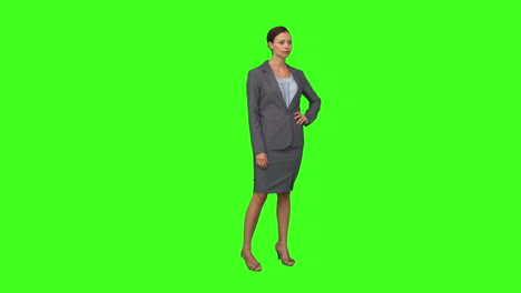 Businesswoman-standing-with-hand-on-hip