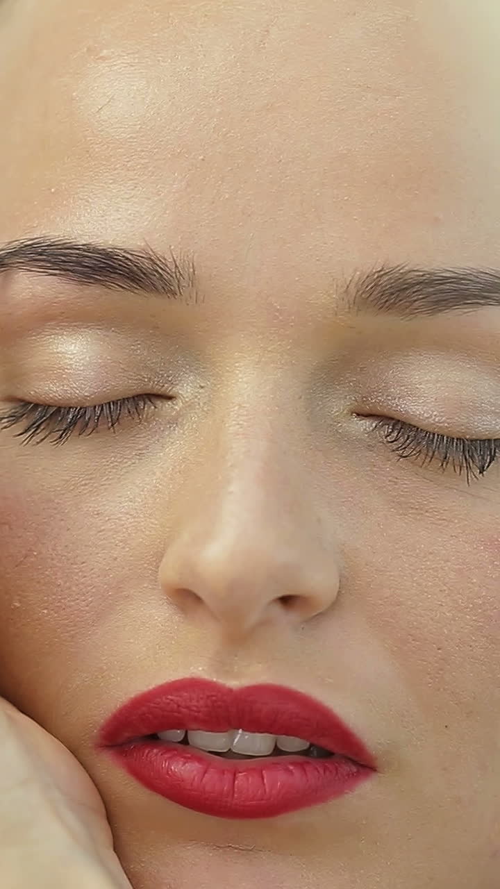 Microblading Eyebrows Work. Microblading eyebrows work flow in a beauty salon