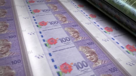 malaysia ringgit money banknotes printing seamless loop