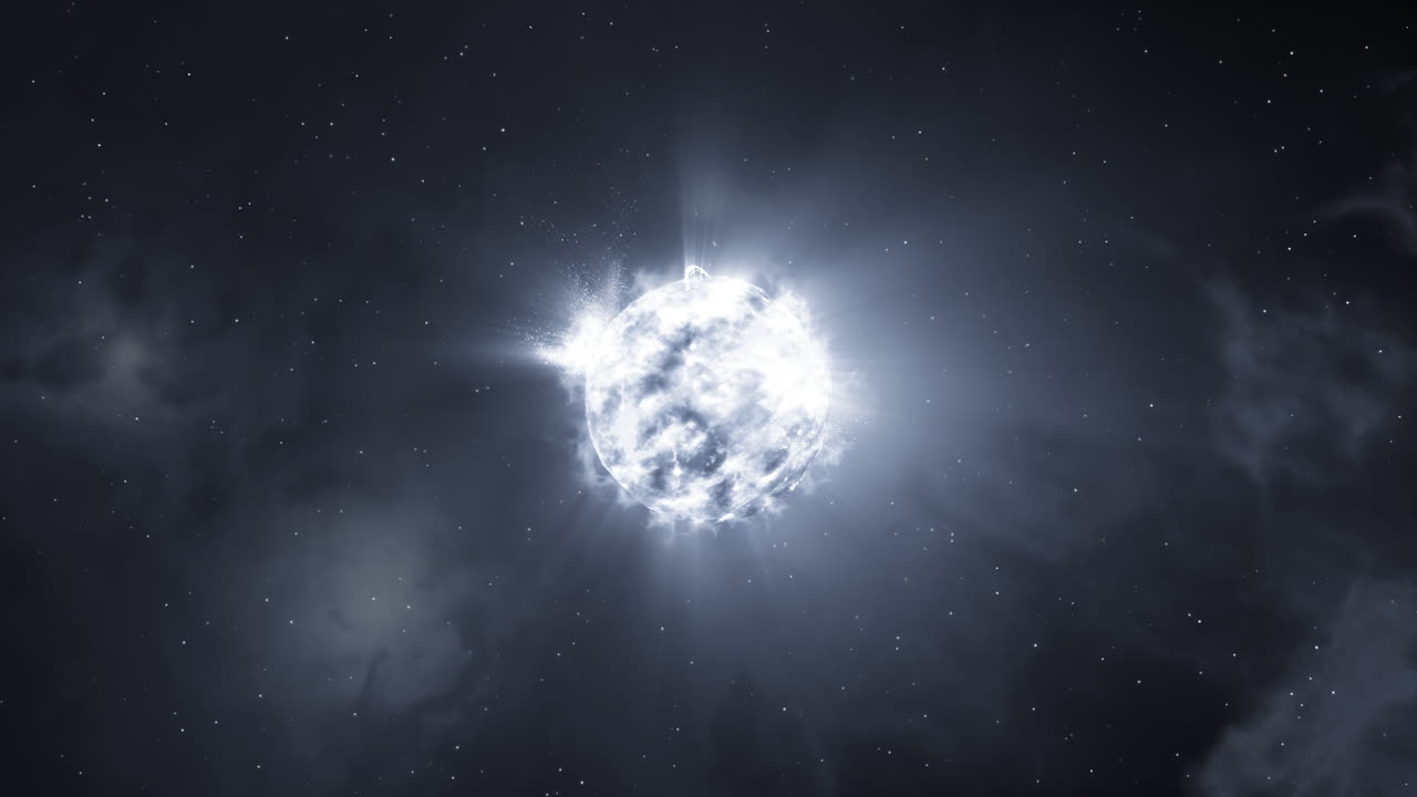 explosión de supernova en el espacio profundo