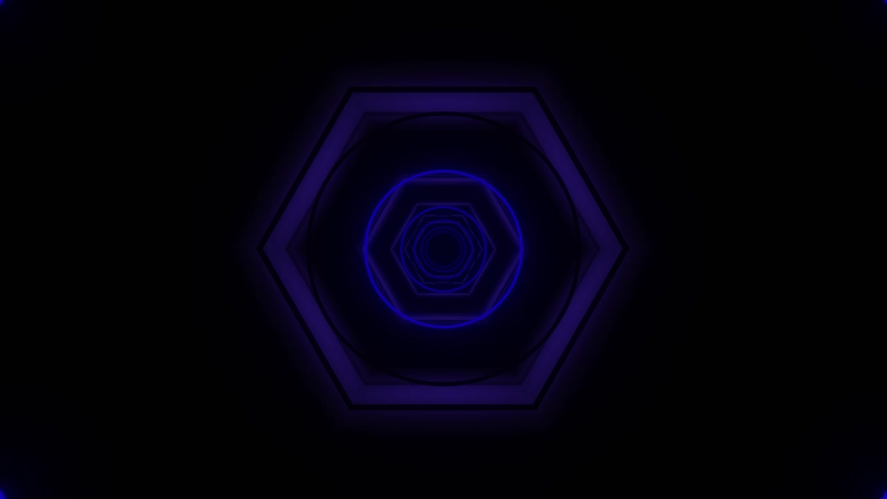 túnel de luz de neón