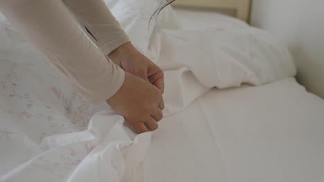 haciendo una cama
