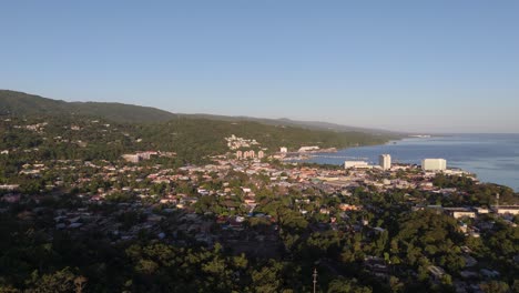 drone flying over ocho rios jamaica
