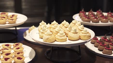 plate of meringue desserts, a sugary delight of gourmet perfection at an event