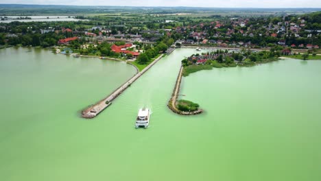 sailing ship, fonyód, hungary sailing yachts in the port of fonyód, on lake balaton in hungary