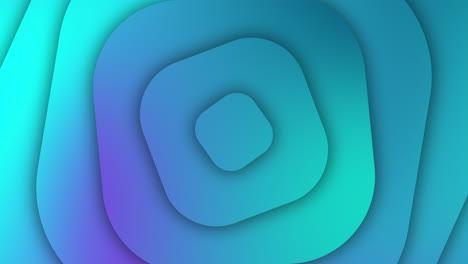 abstract gradient blue background with rotating square geometric shapes. embossed texture in the style of paper cut. looped motion graphics.