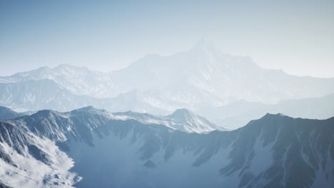 alps mountains from the air