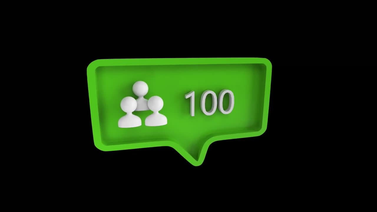 icono de suscripción con un número creciente en las redes sociales