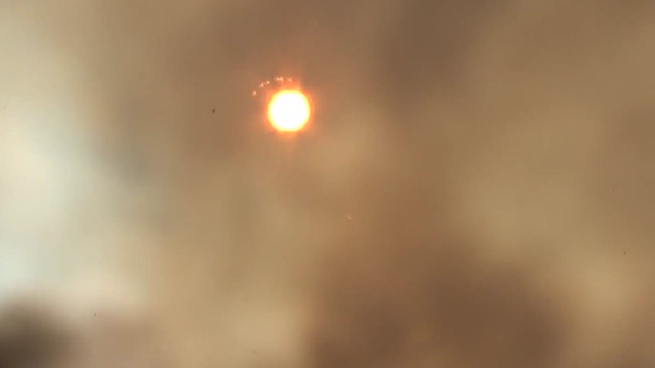 Firefighters Set Backfires While Battling A Wildfire 1