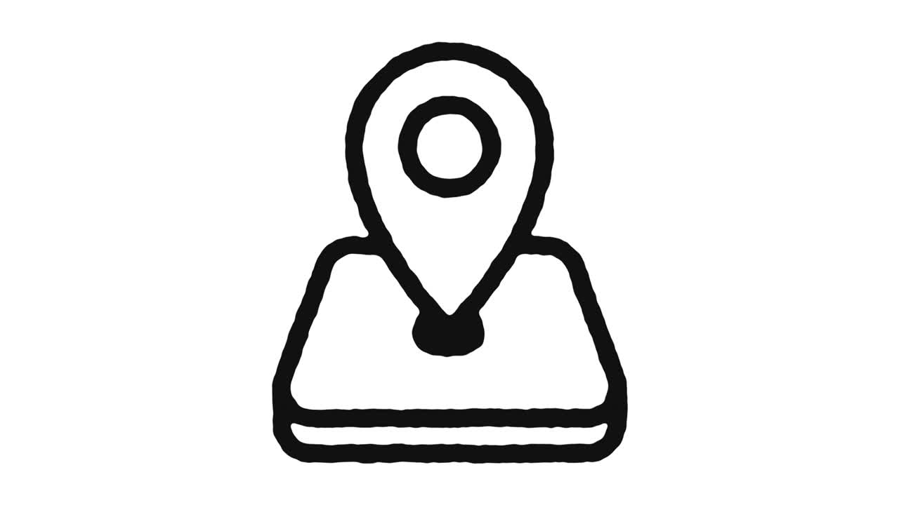 icono de ubicación del evento imágenes de animación y canal alfa