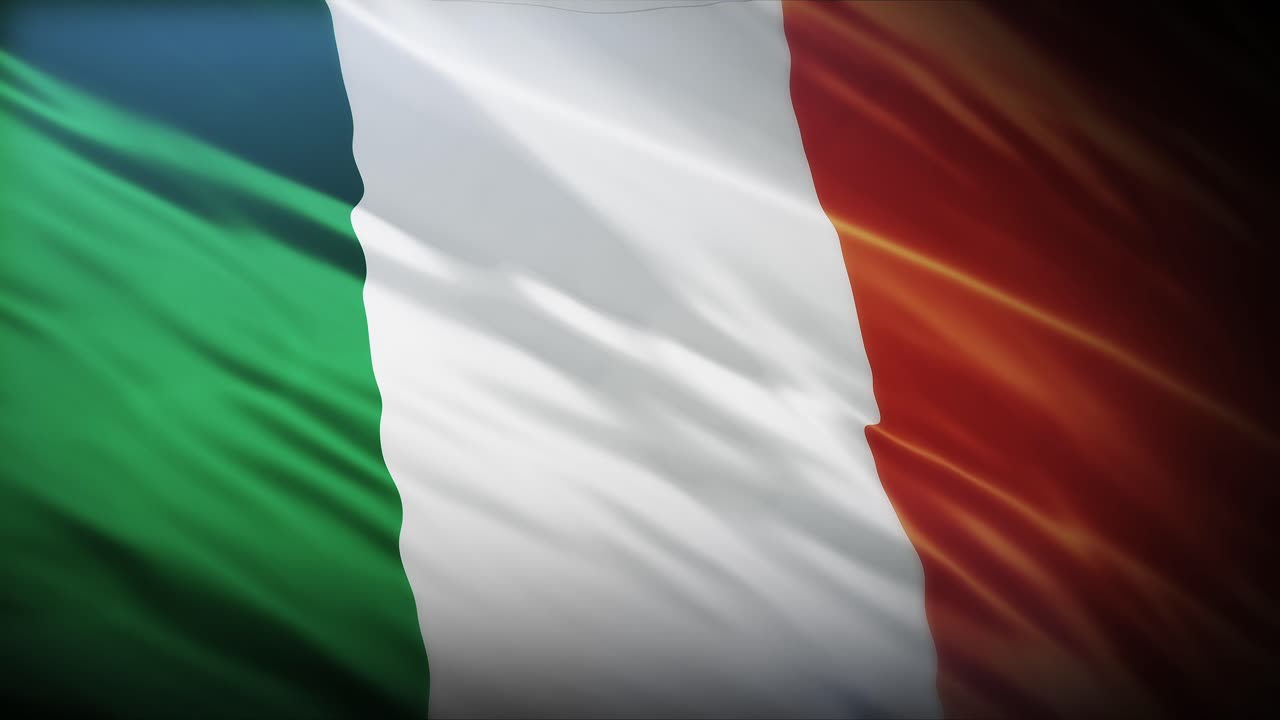 Bandiera dell'Irlanda a schermo intero in alta risoluzione 4K. Bandiera dell'Irlanda 4K.