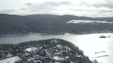 Vistas-Aéreas-De-Drones-Del-Parque-Nacional-Keller-En-Invierno