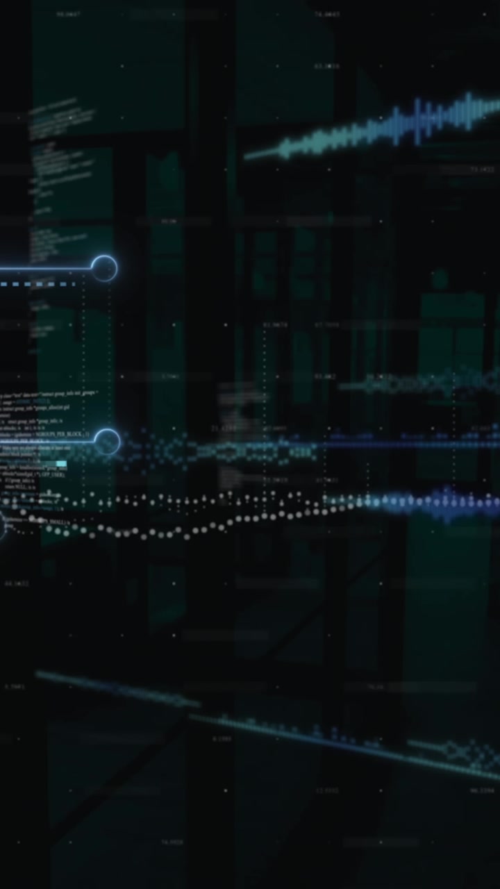 Animation of data processing over computer motherboard