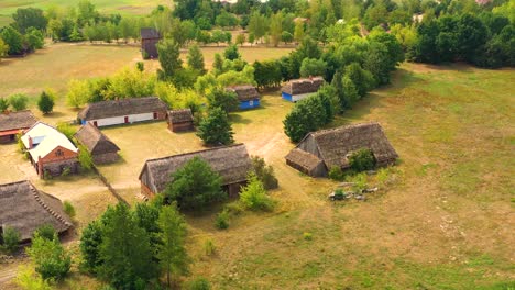 maurzyce wooden architecture heritage park, antique building in open air museum