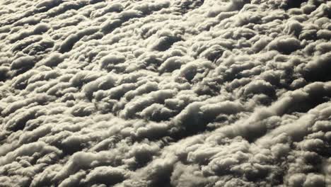 aerial, view of planet earth from airplane window