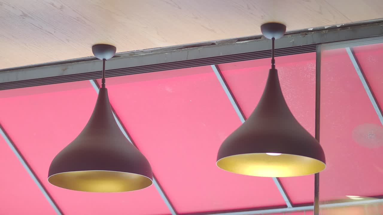 Two Modern Hanging Lamps