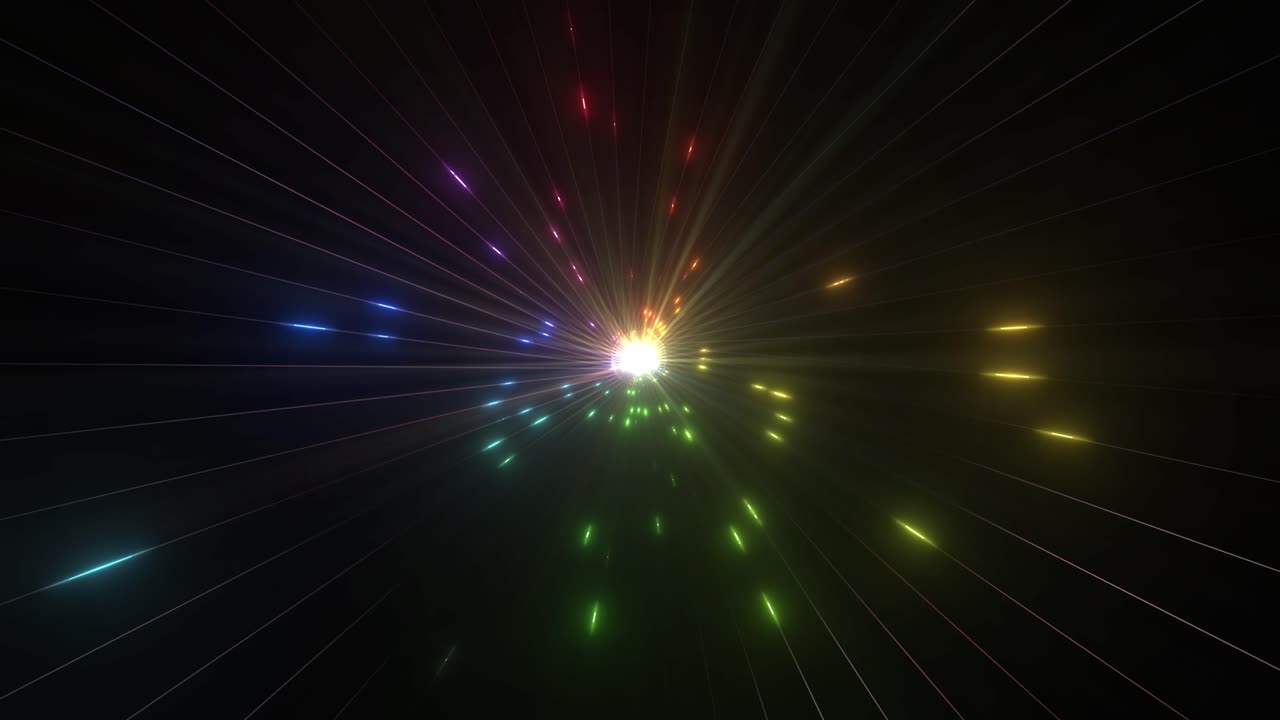 Colorful Exploding Rays