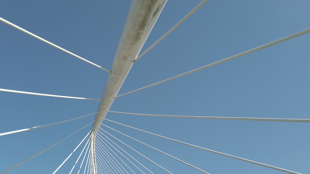 Bridge Cables Against Blue Sky