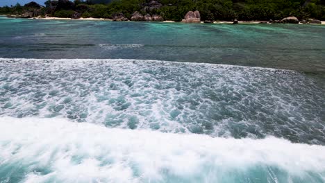 seychelles la digue sunset ocean waves aerial drone2.mp4