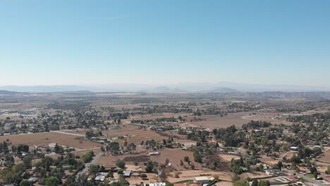 a beautiful skyline shot on a sunny day in cherry valley located in riverside county, california