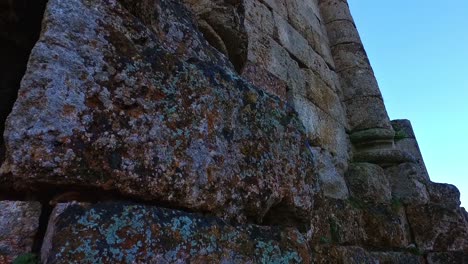 royal mausoleum of mauretania tipaza algeria - traveling from left to right - slow motion