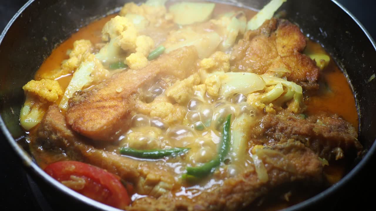 curry de pescado con verduras