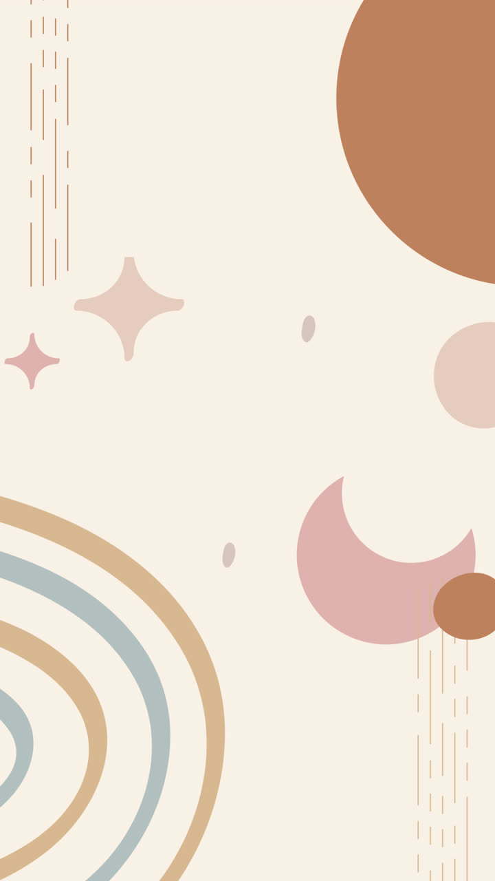 추상적인 파스텔 기하학적 모양