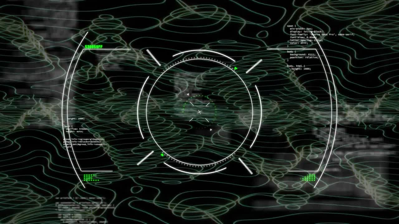 연결 네트워크를 통해 데이터 처리의 애니메이션