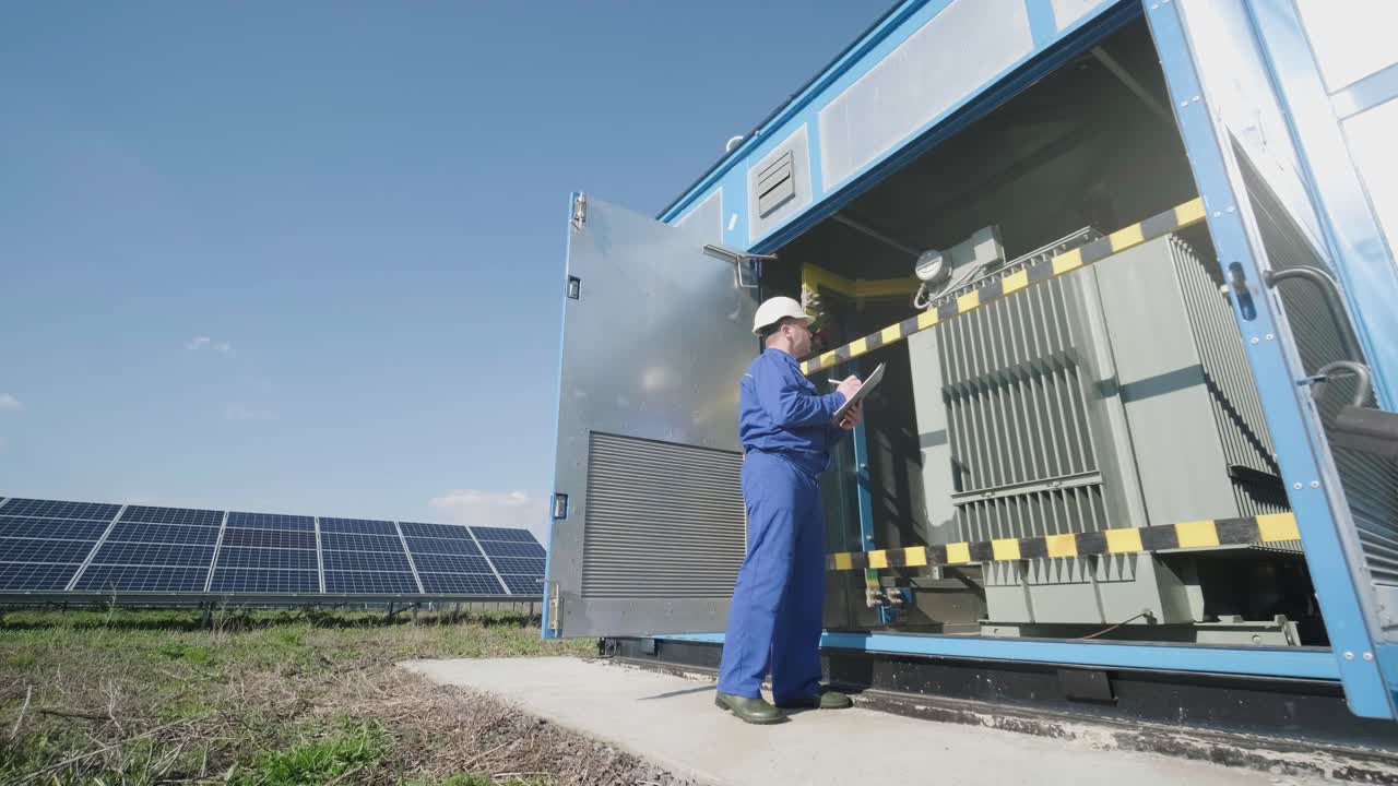 esecuzione di lavori di misurazione elettrica sul trasformatore di potenza