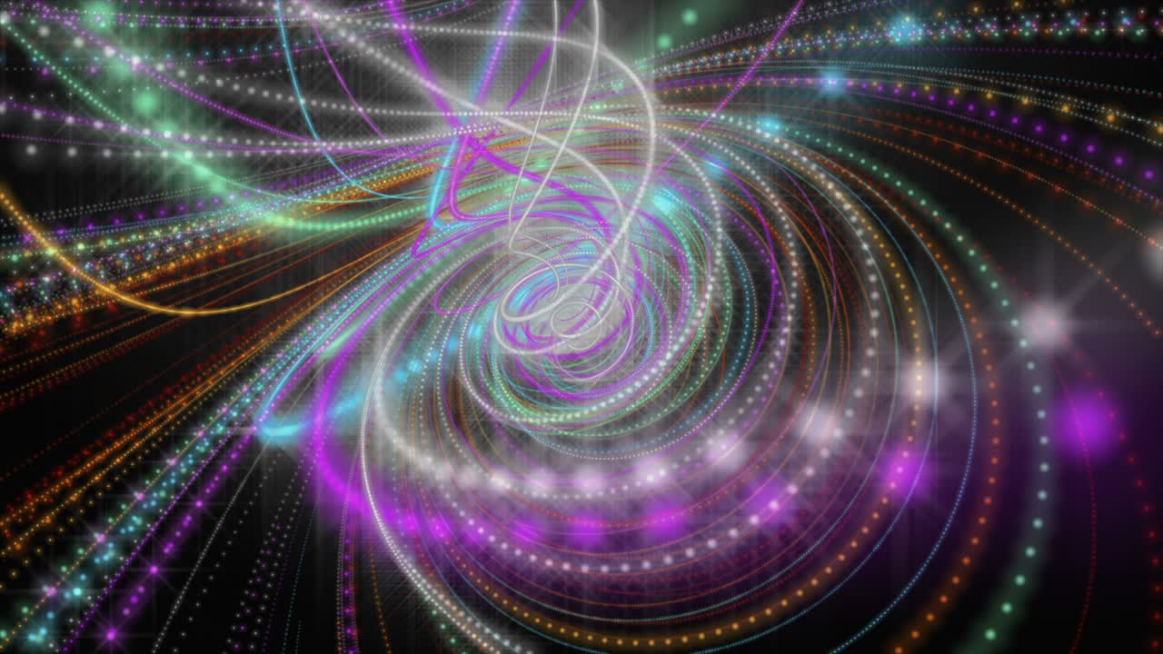 animación futurista con objeto de onda de rayas en cámara lenta, 4096x2304 bucle 4k