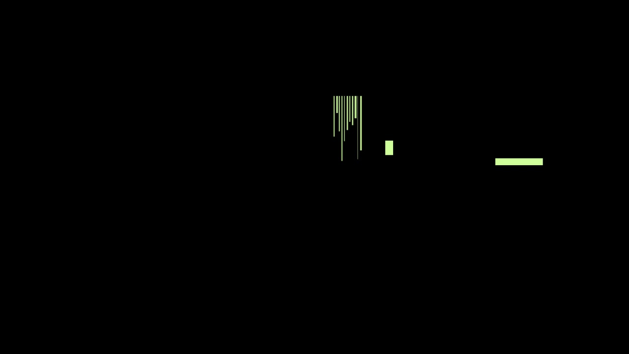 Effetto glitch digitale con barre di dati e linee astratte