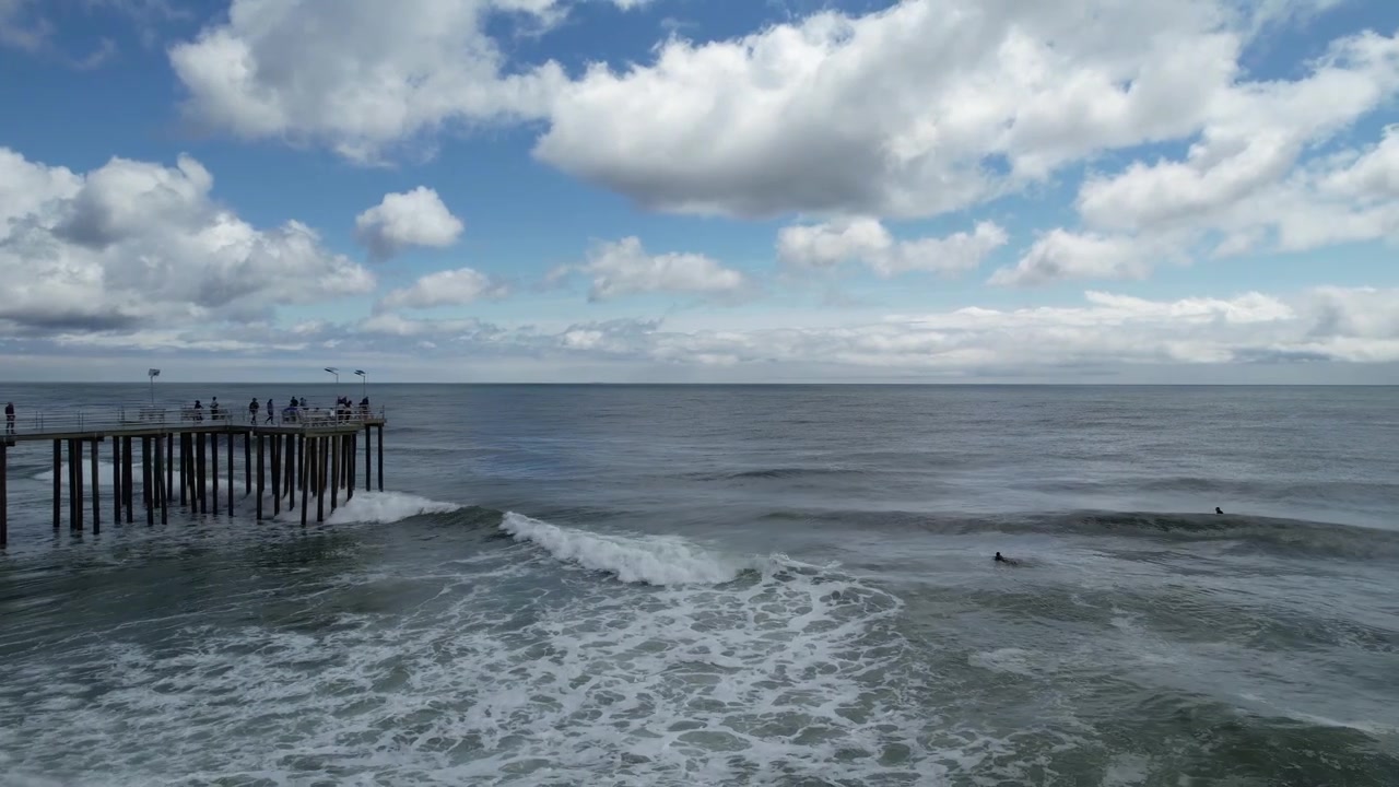 Surf autunnale sulla costa del New Jersey