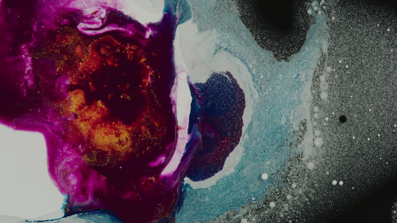 mezclar colores con un color púrpura dominante es adecuado para la ilustración abstracta