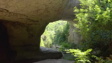 View-Under-The-Gods-Bridge-Near-Vratsa,-Bulgaria