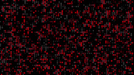 4k punto rojo en fondo negro animación de fondo bucle sin costuras.