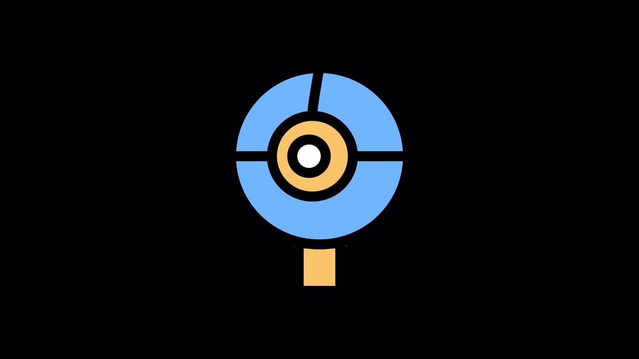 Animated Magnifying Glass Icon with Focusing Effect
