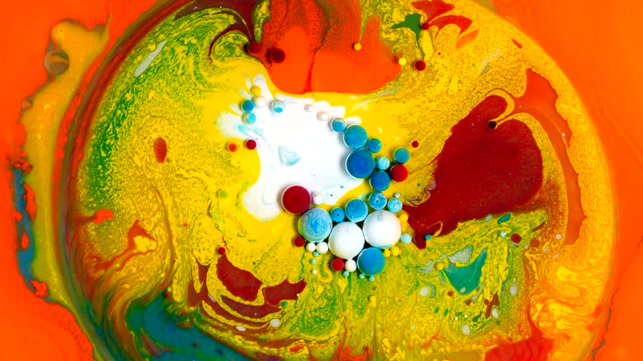 colores en movimiento, efecto líquido, burbujas de jabón