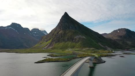 Fredvang-Brücken-Panorama-Lofoten-Inseln