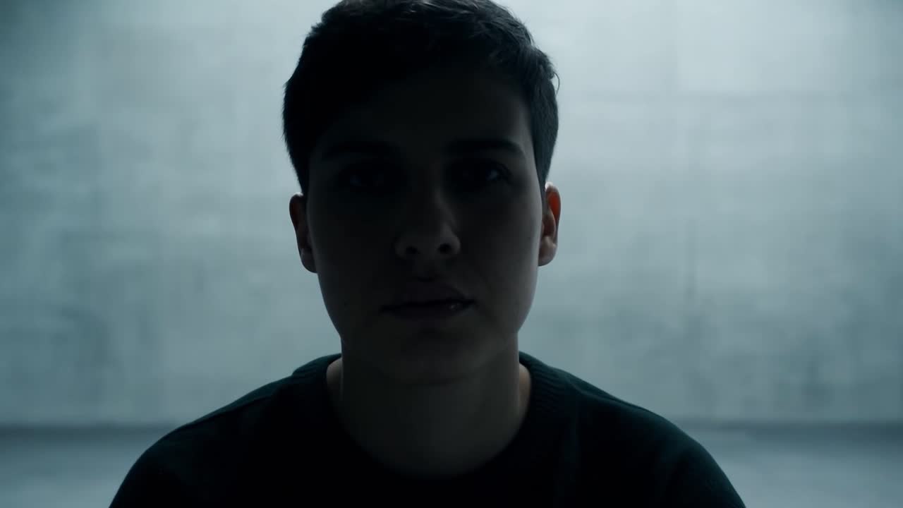 스튜디오에서 포즈를 취하는 여자